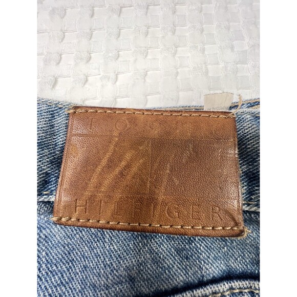 Vintage Tommy Hilfiger Jeans Womens 12 Y2k Cropped 25" Boyfriend Mid Rise Denim - Picture 3 of 16
